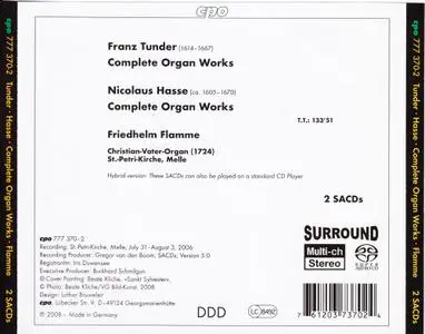 Friedhelm Flamme - Franz Tunder, Nicolaus Hasse: Complete Organ Works (2009)