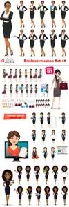 Vectors - Businesswoman Set 18