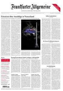 Frankfurter Allgemeine Zeitung F.A.Z. mit Rhein-Main Zeitung - 16. März 2019