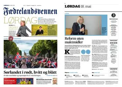 Fædrelandsvennen – 18. mai 2019