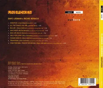 We3 (Dave Liebman) - Amazing (2011) + Dave Liebman & Richie Beirach - Unspoken (2011) [combined re-up]