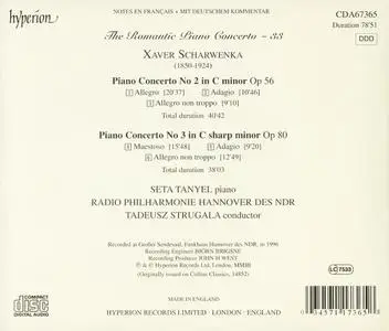 Seta Tanyel, Tadeusz Strugała - The Romantic Piano Concerto Vol. 33: Franz Xaver Scharwenka: Piano Concertos Nos 2 & 3 (2003)