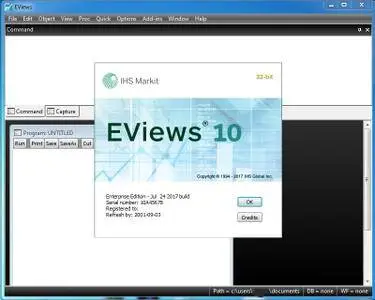 EViews 10 (Patch Date: July 24, 2017) Update