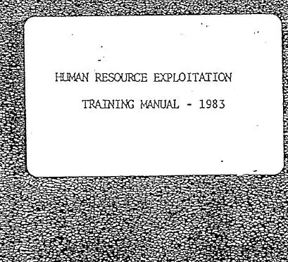 CIA - Human Resource Exploitation Training Manual