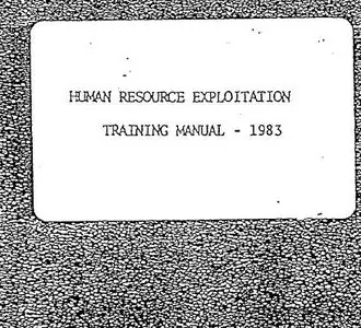 CIA - Human Resource Exploitation Training Manual