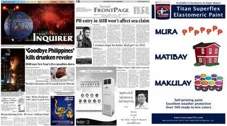 Philippine Daily Inquirer – January 02, 2016