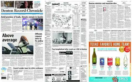 The Denton Record Chronicle – March 21, 2018