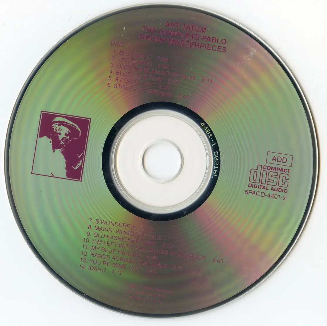 Art Tatum - The Complete Pablo Group Masterpieces (1990) {6CD Set Pablo ...