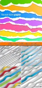 Abstract Bright Lines Vector Background 
