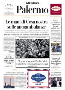 la Repubblica Palermo - 25 Ottobre 2022