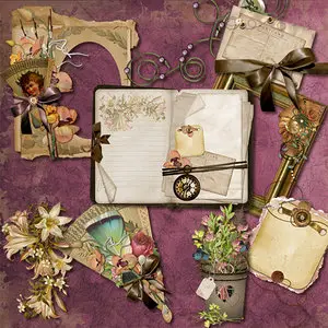 Vintage Scrap Kit: Pretty Things