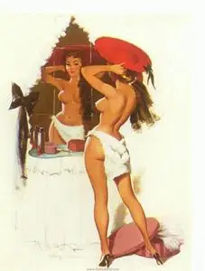 Artwork of Harry Ekman Pin ups love!!