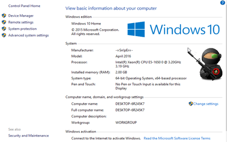 Microsoft Windows 10 Home 1511.2 Build 10586 Multilingual