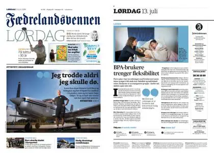 Fædrelandsvennen – 13. juli 2019