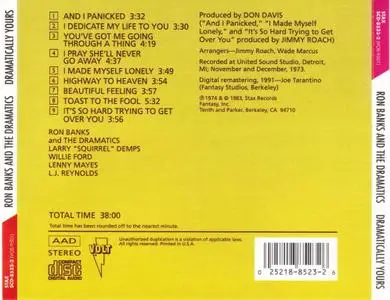 Ron Banks and The Dramatics - Dramatically Yours (1974) [1991, Digitally Remastered]