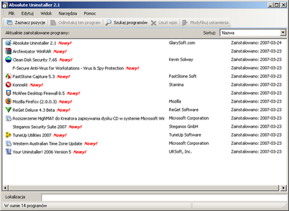 Absolute Uninstaller ver.2.1