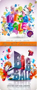 Mega Sale Advertisement - Stock Vectors 