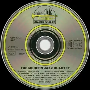 The Modern Jazz Quartet - Scandinavia, April 1960 (1996)