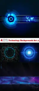 Vectors - Technology Backgrounds Set 4