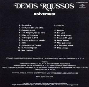 Demis Roussos - Universum (1979) Expanded Remastered Reissue 2016