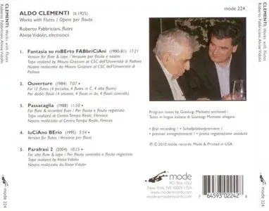 Aldo Clementi - Works with Flutes  (2010)