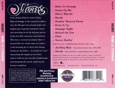 Heart - Bebe le Strange (1980) Expanded Reissue 2004