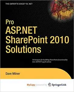 Pro ASP.NET SharePoint 2010 Solutions