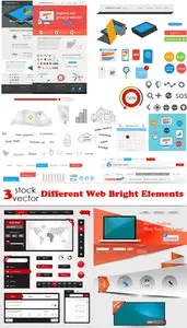 Vectors - Different Web Bright Elements