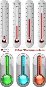 Vectors - Color Thermometers