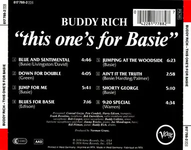 Buddy Rich  – This One’s For Basie (1956) (Verve –Digitally Remastered By Dennis Drake)