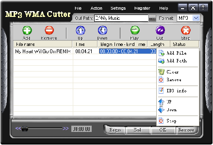 HiFi MP3 WMA Cutter ver.2.00