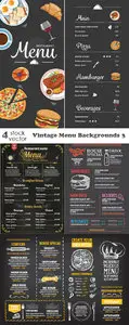 Vectors - Vintage Menu Backgrounds 3