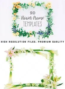 GraphicRiver - 20 Flower Frame Templates