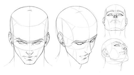 How To Draw Dynamic Heads & Faces In Perspective: Drawing Downward & Upward Angles