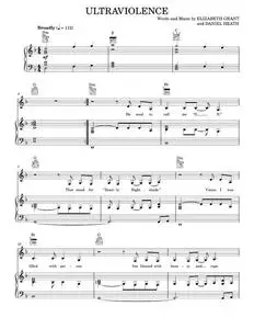 Ultraviolence - Lana Del Rey (Piano-Vocal-Guitar)