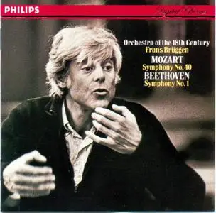 Mozart - Symphonie n° 40 - Beethoven n° 1 - Frans Brüggen  (1987)