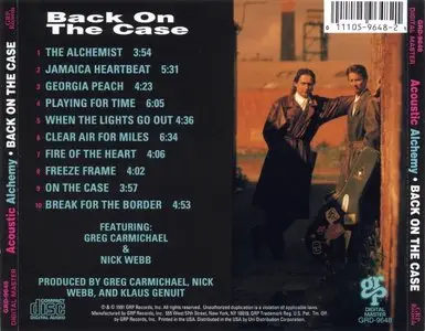 Acoustic Alchemy - Back On The Case (1991) {GRP 9648}