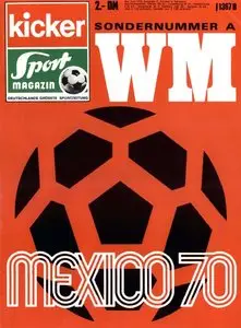 Kicker Magazin sonderheft Fussball WM 1970