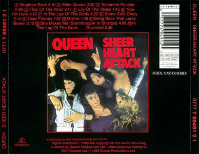 Queen - Sheer Heart Attack (1974) [1993, Remaster, Digital Master Series] (Repost)