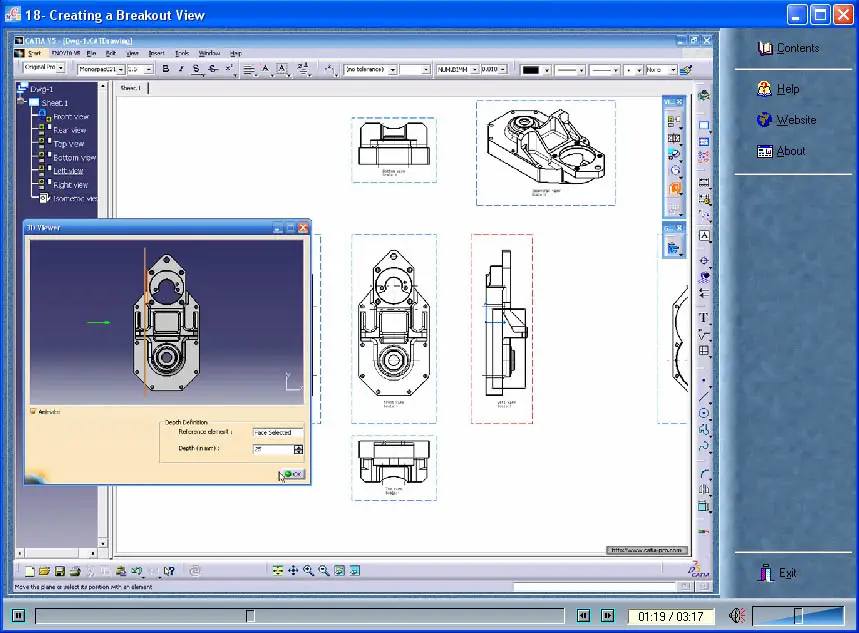 Чертеж в catia