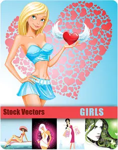 Stock Vectors - Girls