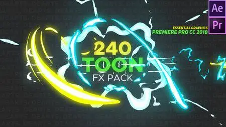 240 Toon FX Pack - Project for After Effects (VideoHive)