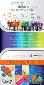 Business templates vector 5 