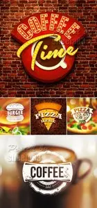 Food Labels Vector