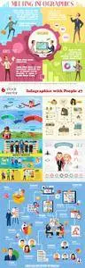 Vectors - Infographics with People 47