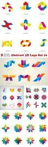 Vectors - Abstract 3D Logo Set 16