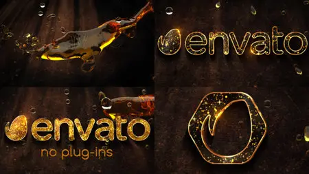 VideoHive - Liquid Gold Logo
