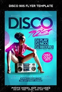 GraphicRiver Disco 90s Flyer