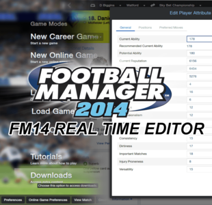 BraCa Football Manager Real Time Editor v13.3.3.62+v14.3.1.37+v15.3.2.16