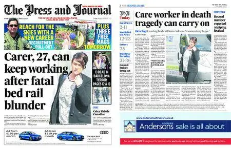 The Press and Journal Highlands and Islands – August 18, 2017